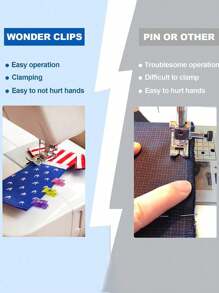 10/20 قطعة/مجموعة مشابك بلاستيكية ملونة عشوائية الحواف لتثبيت الأقمشة والخياطة والتصميم اليدوي، مشابك للتنجيد والتجليد والأعمال اليدوية