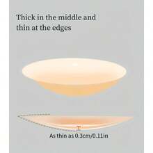 2/6 Pieces Of Reusable Silicone Nipple Covers, Seamless Invisible Self-Adhesive Anti-Convex Nipple Stickers, Women's Underwear And Accessories - 6PCS圓形的 - 查看 5