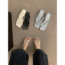Women Flip-Flops - Silver - View 4