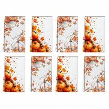 1/2/4pcs Autumn Pumpkin Pattern Decorative Towels - Super Absorbent Microfiber Towels, Machine Washable, Suitable For Holiday Decoration, Cooking, Baking, Housewarming Gifts And Cleaning, Fit For Kitchen, Bathroom, Toilet