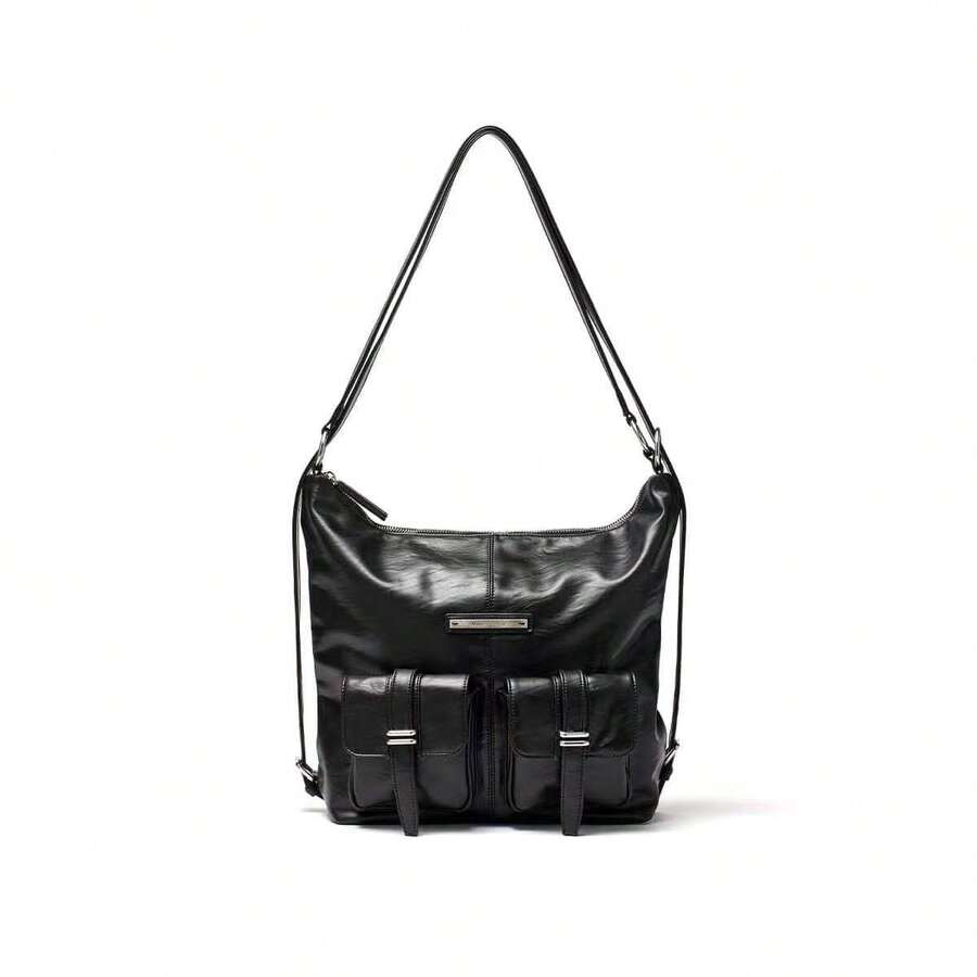 Women Shoulder Bags - 黑色直式款 - 查看 1