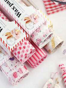 10/50/100张食品包装纸 防油纸 面包三明治汉堡鸡肉卷蜡纸烘焙工具情人节爱心玫瑰包装纸 - 食品包裝紙(OPP袋裝) - 查看 13