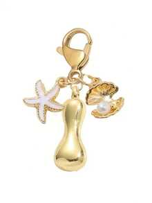 1 Stück A-Z Buchstaben Gold Bubble Buchstabe süßer Anhänger Schlüsselanhänger, Muschel- und Seestern-Accessoires, Schlüsselanhänger, Ringtasche, Rucksack-Anhänger, Auto-Anhänger, perfekt für Urlaub, Einkaufen, Strand, Camping, Geldbörse und Handtaschen-Accessoires. Geeignet als Geschenk für Frauen, Freunde, Klassenkameraden, Dekorationen, modisches kreatives Design Geburtstagsgeschenk, Sommer-Taschenbaumeln, modisches Accessoire für Damen, langanhaltend Metallschlüsselring, ästhetisches Geschenkidee, neuartiger Schlüsselanhänger, Rückkehr zur Schule Auto-Accessoires Goth Y2k' - Verschiedenfarbig - Übersicht 30