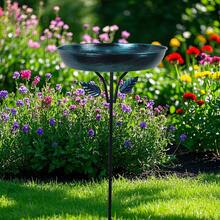 1 件复古户外喂鸟器/鸟浴盆，5 爪底座 - 适用于花园装饰、庭院、草坪、鸟类游乐池，非常适合吸引鸟类，是送给鸟类朋友和爱好者的最佳礼物 - 彩色 - 查看 10