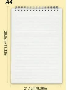 240 Pages Spiral Bound Notebook With Thickened PP Cover, Top Flip Design, Minimalist PP Cover, Smooth Writing Notebook, Suitable For Students, Office, Business