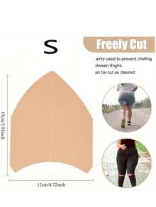 5-50个V型大腿防摩擦贴飞机形大腿内侧防汗防水防摩擦夏季运动通用夏季降温沙滩旅行