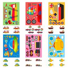 Nhãn dán học tập cảm xúc thuyền - 6 miếng đổi mặt biển có thể tái sử dụng, đồ chơi cảm giác an toàn dưới nước, hoạt động rèn luyện kỹ năng vận động tinh cho trẻ mẫu giáo - Nhiều màu - Xem 6