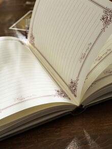 Caderno grosso A5 de 1 unidade, azul claro, vintage, super grosso (sem caneta), caderno de alta qualidade, adequado para anotações, diário, ótimo para estudantes, professores, uso em escritório, presente maravilhoso para a volta às aulas, Halloween, Natal - Multicolorido - Ver 6