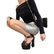 Women Heeled Sandals - 黑色 - 查看 6