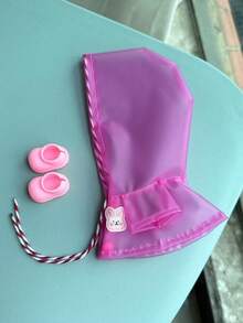 Roupas para Labubu 17cm Acessórios para Boneca Pingente Monstro Acessórios para Roupas Capa de Chuva Colorida de Verão V1 V2 V3 Pode Usar - Multicolorido - Ver 12