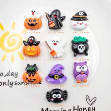 Set de 5 imanes de refrigerador para decoración de cocina de la serie de Halloween con calabaza y calavera