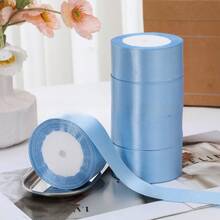 5 卷 4 厘米手工玫瑰缎带，婚礼椅装饰，礼盒包装，花卉丝带，彩虹色，毕业派对，单身派对，蝴蝶结制作 - 彩色 - 查看 20