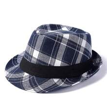 Sombrero de copa de estilo británico, sombrero de caballero nuevo europeo y americano, sombrilla para hombre, sombrero de Jazz, sombrero de fieltro para papá, sombrero de cubo, regalo NUGI - Rojo - Ver 4