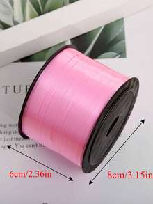 1 件纯色气球丝带扎带，粉色塑料气球丝带，用于派对装饰、绑气球绳、圣诞气球配件 - 彩色 - 查看 10