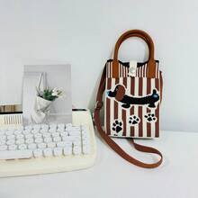 Women Shoulder Bags - 咖色拉長狗(手機包) - 查看 2