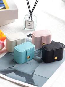 1 件旅行珠宝收纳盒、迷你戒指盒、便携式耳环收纳盒、多功能珠宝盒、快速闭合、防氧化、防锈、防刮、适合存放戒指、耳环、耳钉、女士和女孩的生日礼物包、化妆包、化妆包、收纳、化妆品收纳盒、洗漱包、桌面收纳盒、化妆包、化妆袋、化妆品收纳盒、梳妆配件、化妆袋、化妆包、珠宝盒、小袋、化妆刷架、刷架、香水收纳盒、小袋 - 彩色 - 查看 5