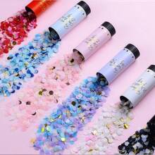 8pcs Multi-Color Paper Confetti Poppers, White Confetti, Party Atmosphere Maker, Suitable For Birthday/Wedding/Valentine's Day/Bachelor Party Celebrations Confetti Cannon, Streamer Poppers