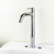 黑色金色不锈钢快开式增高单槽冷水龙头厨房水槽水龙头浴室台盆水龙头浴室水龙头浴室配件浴室工具 - 彩色 - 查看 11