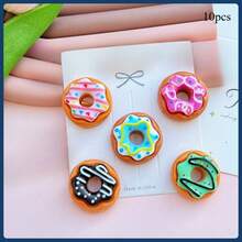 Creative Cute Mini Donut Fridge Magnets, Personalized Kitchen And Office Whiteboard, Storage Cabinet, Fridge Magnets, Kitchen Decor, Home Decor - Multicolor - View 7