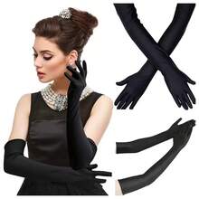 6pcs/3 Pairs Women's Long, Medium & Short Gloves Set, Summer Funny Cosplay 1920s Gatsby Party Costume Accessories, 52/42/20cm Black & White Elegant Etiquette Driving Riding Sun Protection Masquerade Ball Single Party Decorations - Multicolor - View 5