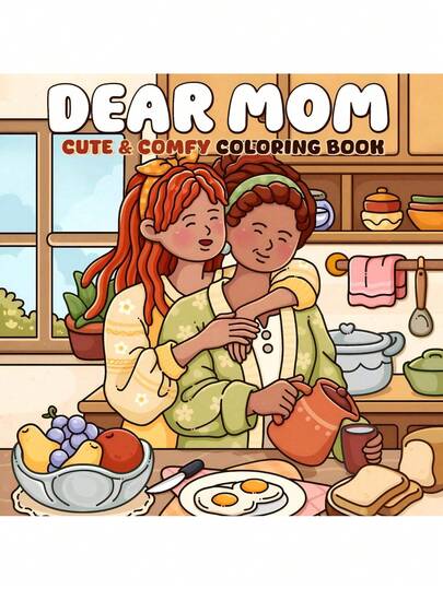 1 cuốn sách tô màu Dear Mom Cute dành cho người lớn và thanh thiếu niên, sách tô màu dễ dàng, thiết kế siêu dễ thương về không gian ấm cúng, Hygge để thư giãn (tô màu không gian ấm cúng) sách vẽ Graffiti cho trẻ em sách vẽ đồ chơi vẽ Montessori quà tặng sáng tạo Giáng sinh. đồ chơi giáo dục sớm cho trẻ em bộ đồ chơi vẽ thủ công (mặc định không có bút)