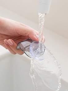 1pc Suction Cup Razor Holder, Transparent Bathroom Wall Mount Organizer Rack