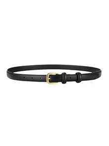 Casual Fashion Versatile Solid Color Buckle Belt, Random Delivery Fall, Autumn, Halloween - Coffee Brown - View 6