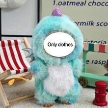 New 15-17cm LABUBU 1st/2nd/3rd Generation LABUBU Doll Clothes Set, Jumpsuit, T-Shirt, Pants, Hat, Cute Outfit For LABUBU Doll, Party & Gathering Costume (Clothes Only, No Shoes) - Multicolor - View 7