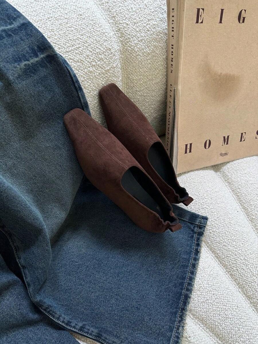 Zapatos planos para mujer - Marrón - Ver 1