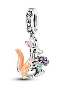 全新镀银卡通魔法人物吊坠，适合原创 DIY 手链，女士生日订婚时尚珠宝礼物 - 銀色 - 查看 1