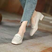 Women Loafers Shoes - 杏色 - 查看 4
