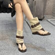 Women Flats - 駝色 - 查看 6