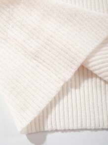 Men's Ribbed Polo Neck Sweater, Casual Loose Fit Pullover Knitted Top, Suitable For Autumn And Winter, Long Sleeve Top