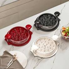 1pc Household Chicken Meat Shredder, Meat Grinder, Meat Separator, Transparent Cover, Rotary Design