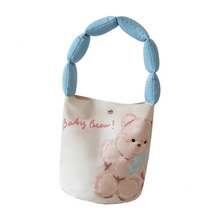 Women Top Handle Bags - Light Blue - View 7