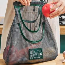 1/2 Stücke vielseitiger Küchen-Aufbewahrungsnetz-Beutel - Wandmontierter Organizer für Obst, Gemüse, Ingwer & Knoblauch | Unverzichtbares Wohnaccessoire (Bitte überprüfen Sie die Größe sorgfältig, bevor Sie eine Bestellung aufgeben.) - Verschiedenfarbig - Übersicht 2