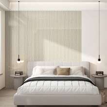 6 件 3D 木板墙板撕下粘贴，仿木壁纸，自粘 PVC 木板可拆卸防水覆盖物，用于室内墙面装饰客厅墙纸墙贴房间装饰 - 彩色 - 查看 8