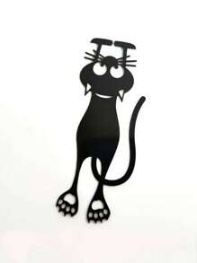 Black Cat Acrylic Bookmarks, Creative Hollow Bookmarks, Small Cat Hanging Bookmarks,School Supplies,Back To School