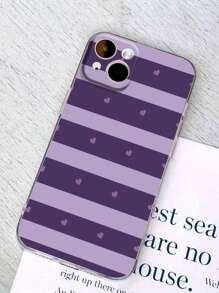 1 pieza Funda de teléfono transparente a prueba de golpes y antideslizante con diseño de corazón degradado, compatible con iPhone 16/11/16pro/16plus/16promax/16e/15Promax/13/14/12/XS/XR/7G/8P, compatible con Samsung Galaxy 11/12Pro/12/12X/13Pro/14Pro/15Pro/X3pro/, compatible con Redmi 10/9/Note9/12c/Note11pro/Note8Pro/9C/9a, funda protectora para teléfono