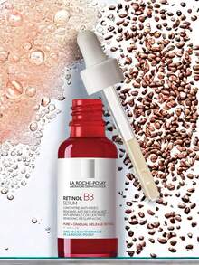 Suero facial de niacinamida para todo tipo de piel Larroche Posay MelaB3 Serum Antimanchas 30ml Cuidado antiedad antiarrugas con ácido hialurónico para pieles sensibles Repara la piel, hidrata y mejora la opacidad. - Rojo - Ver 1