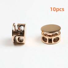 5件/10件可调节金属弹簧按扣 - 圆形绳扣，适用于夹克/连帽衫/裤子 - 彩色 - 查看 15