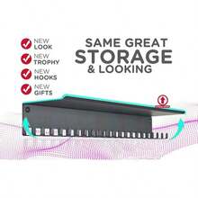 1pc Metal Medal Display Rack - Wall Mounted Hook For Medals And Ribbons, Sturdy Award Organizer, Ideal For Athletes And Competitors, Christmas Gift - Black - View 2