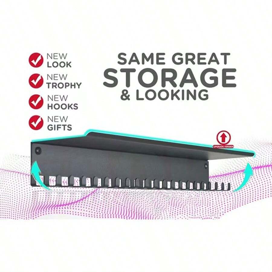 1pc Metal Medal Display Rack - Wall Mounted Hook For Medals And Ribbons, Sturdy Award Organizer, Ideal For Athletes And Competitors, Christmas Gift