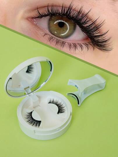 全新 Five Seven 磁性假睫毛一副，尺寸合适，自带粘垫，可重复使用，无需胶水，无需眼线即可打造自然猫眼妆容。