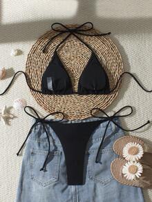 Conjunto de bikini sexy con estrella de mar para vacaciones en la playa