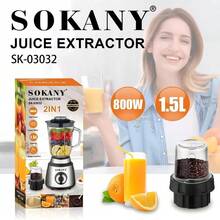 SOKANY 03032 Bullet Personal Blender, Multi-Function Mixer Food Grinder Kitchen Crushing Ice Juicer,Pulse Technology For Grinding, Mixing, Blending, Smoothie Make And Ice Crush