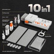 Keyboard Cleaner Laptop Cleaning Kit, All-In-One Keyboard Cleaning Kit, Laptop Cleaner Tool For MacBook IPad  Computer, Portable Electronics Brush Tool For Tablet PC Camera Lens Earbuds Monitor,9600829 - White - View 7