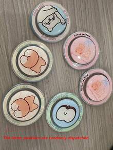 1pc Cute Disc Cartoon Women Resin Magnetic Phone Holder, Foldable Telescopic Pull-Out Stand Compatible With IPhone, Android Phone, Gift For Birthday, Family, Friends Push-Pull Phone Grip Phone Accessories