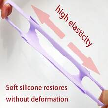 Agarre de botella de silicona con patrón de dibujos animados, accesorio de botella suave y flexible adecuado para la mayoría de botellas de cuello - Multicolor - Ver 6