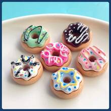Creative Cute Mini Donut Fridge Magnets, Personalized Kitchen And Office Whiteboard, Storage Cabinet, Fridge Magnets, Kitchen Decor, Home Decor - Multicolor - View 3